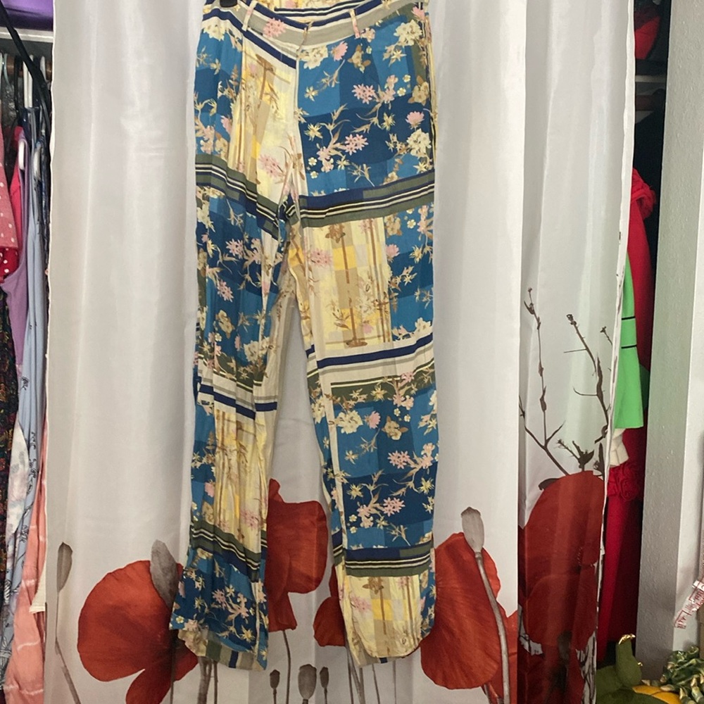 Monsoon Patterned Wide Leg Pants, bought in UK . Size 4.